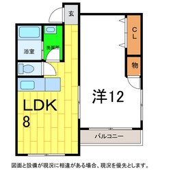 フジワラマンションの物件間取画像